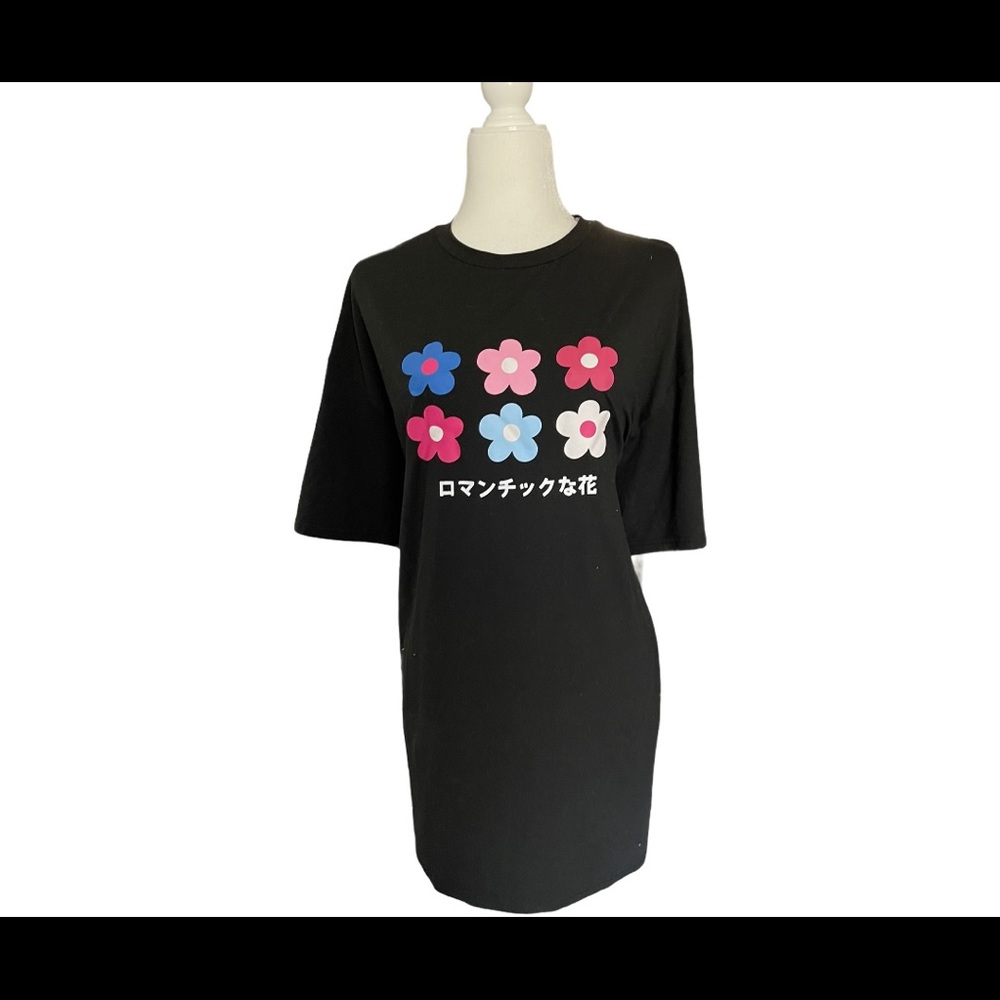 Black Shein Tshirt Dress size Small